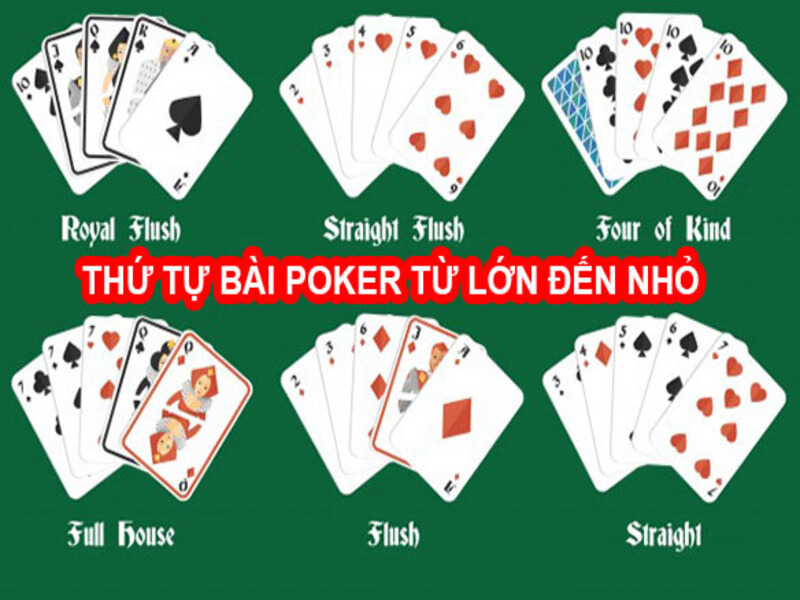 Thứ tự bài Poker – Top bài mở đầu Poker mạnh và tốt nhất