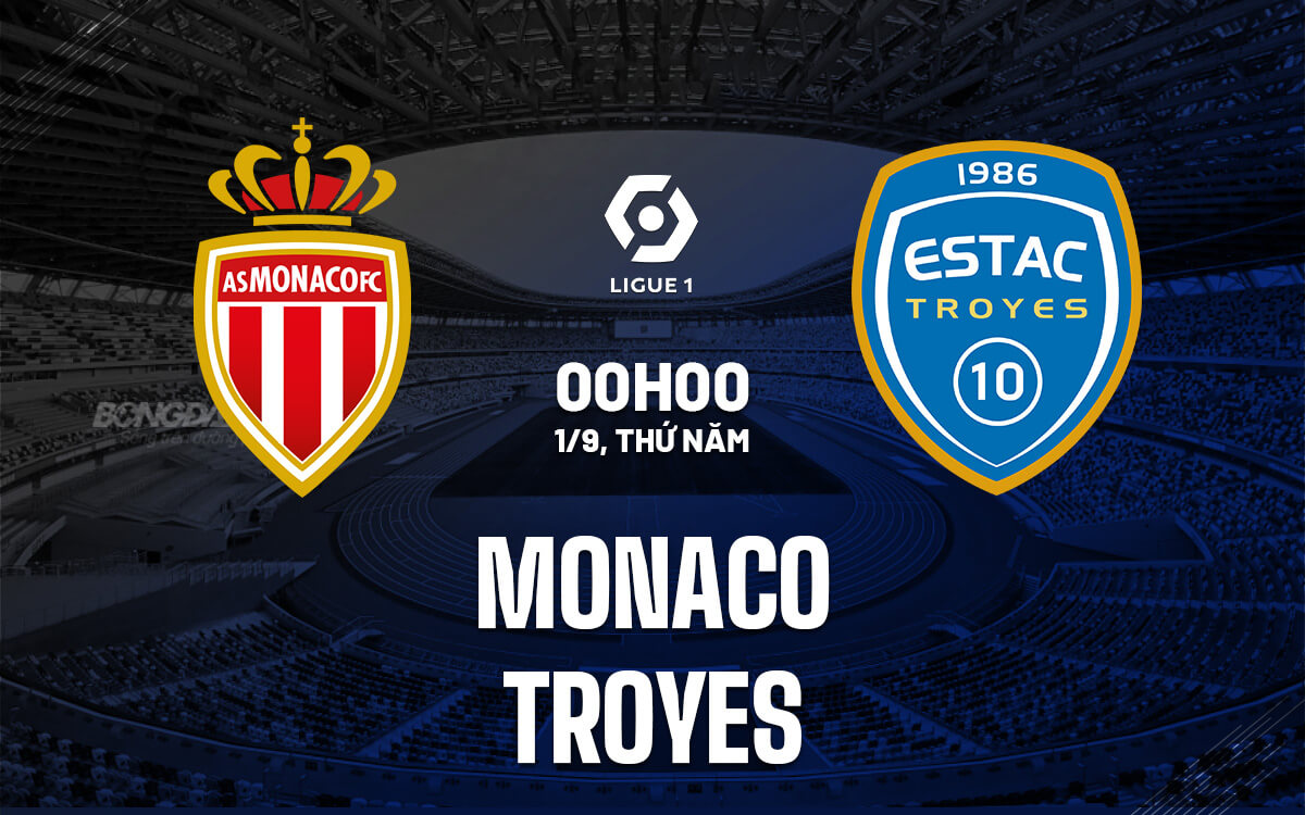 Soi kèo Monaco vs Troyes 0h00 ngày 01/09/2022