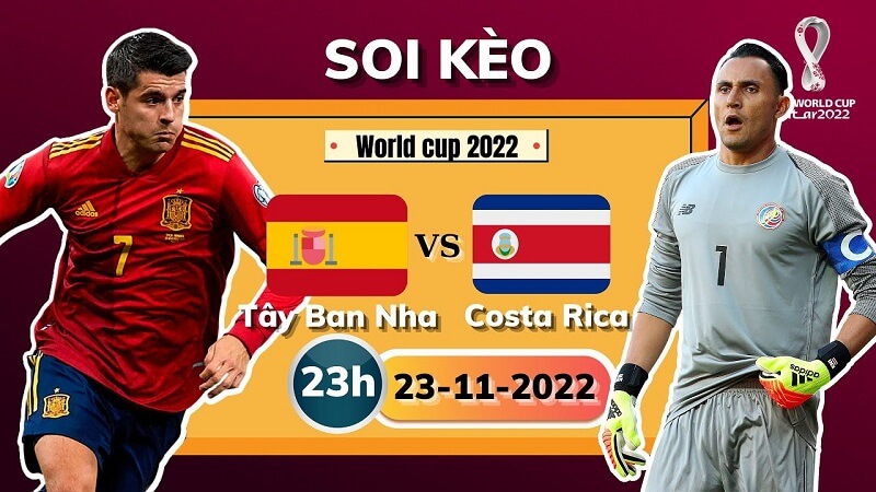 Soi kèo Tây Ban Nha vs Costa Rica